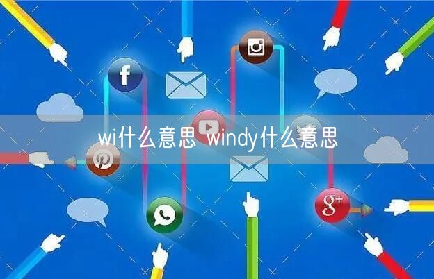 wi什么意思 windy什么意思