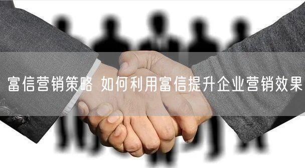 富信营销策略 如何利用富信提升企业营销效果