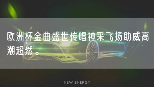 欧洲杯金曲盛世传唱神采飞扬助威高潮超然。