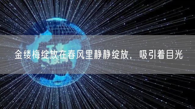 金缕梅绽放在春风里静静绽放，吸引着目光