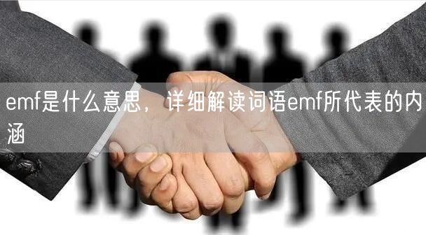 emf是什么意思，详细解读词语emf所代表的内涵