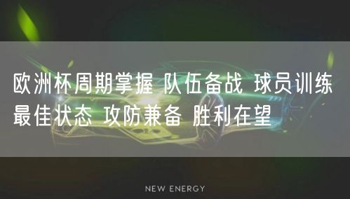 欧洲杯周期掌握 队伍备战 球员训练 最佳状态 攻防兼备 胜利在望