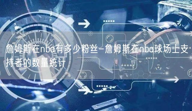 詹姆斯在nba有多少粉丝-詹姆斯在nba球场上支持者的数量统计