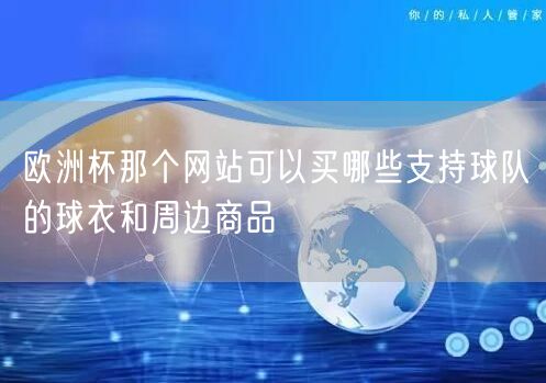 欧洲杯那个网站可以买哪些支持球队的球衣和周边商品