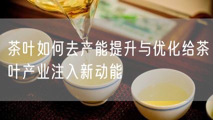 茶叶如何去产能提升与优化给茶叶产业注入新动能