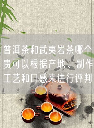 普洱茶和武夷岩茶哪个贵可以根据产地、制作工艺和口感来进行评判