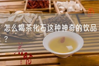 怎么喝茶化石这种神奇的饮品？