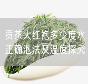 贡茶大红袍多少度水正确泡法及温度探究