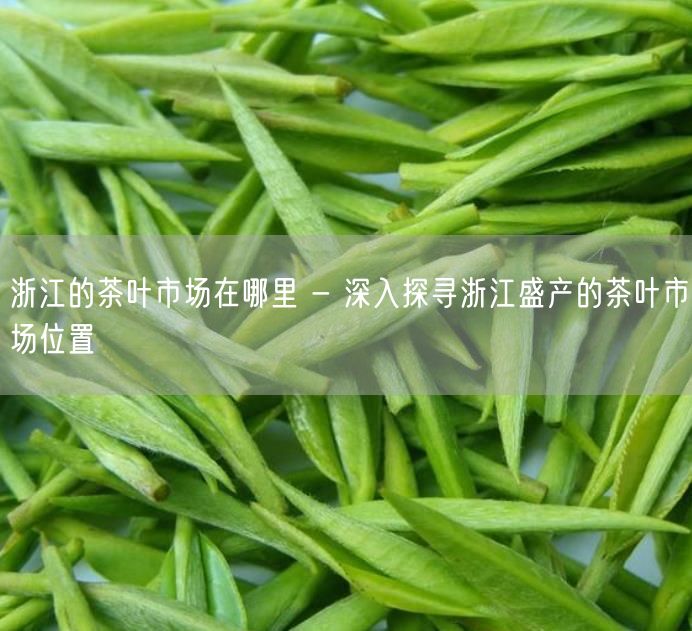 浙江的茶叶市场在哪里 - 深入探寻浙江盛产的茶叶市场位置