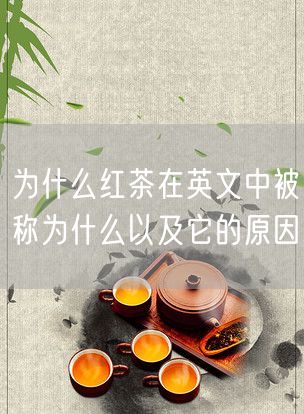 为什么红茶在英文中被称为什么以及它的原因