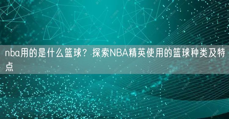 nba用的是什么篮球？探索NBA精英使用的篮球种类及特点