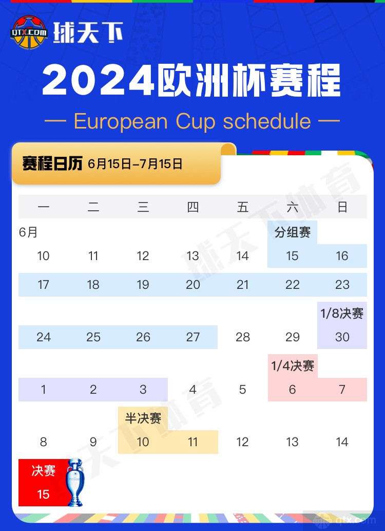 2024欧洲杯半决赛时间表-决赛欧洲杯在哪踢