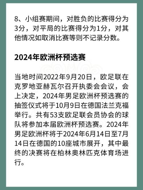 欧洲杯什么叫出线_欧洲杯出线什么意思_欧洲杯2024出线规则