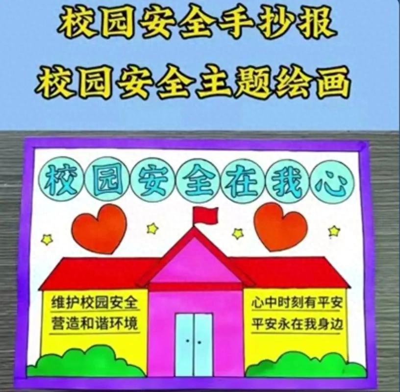安全饮食手抄报图片-校园交通安全规则
